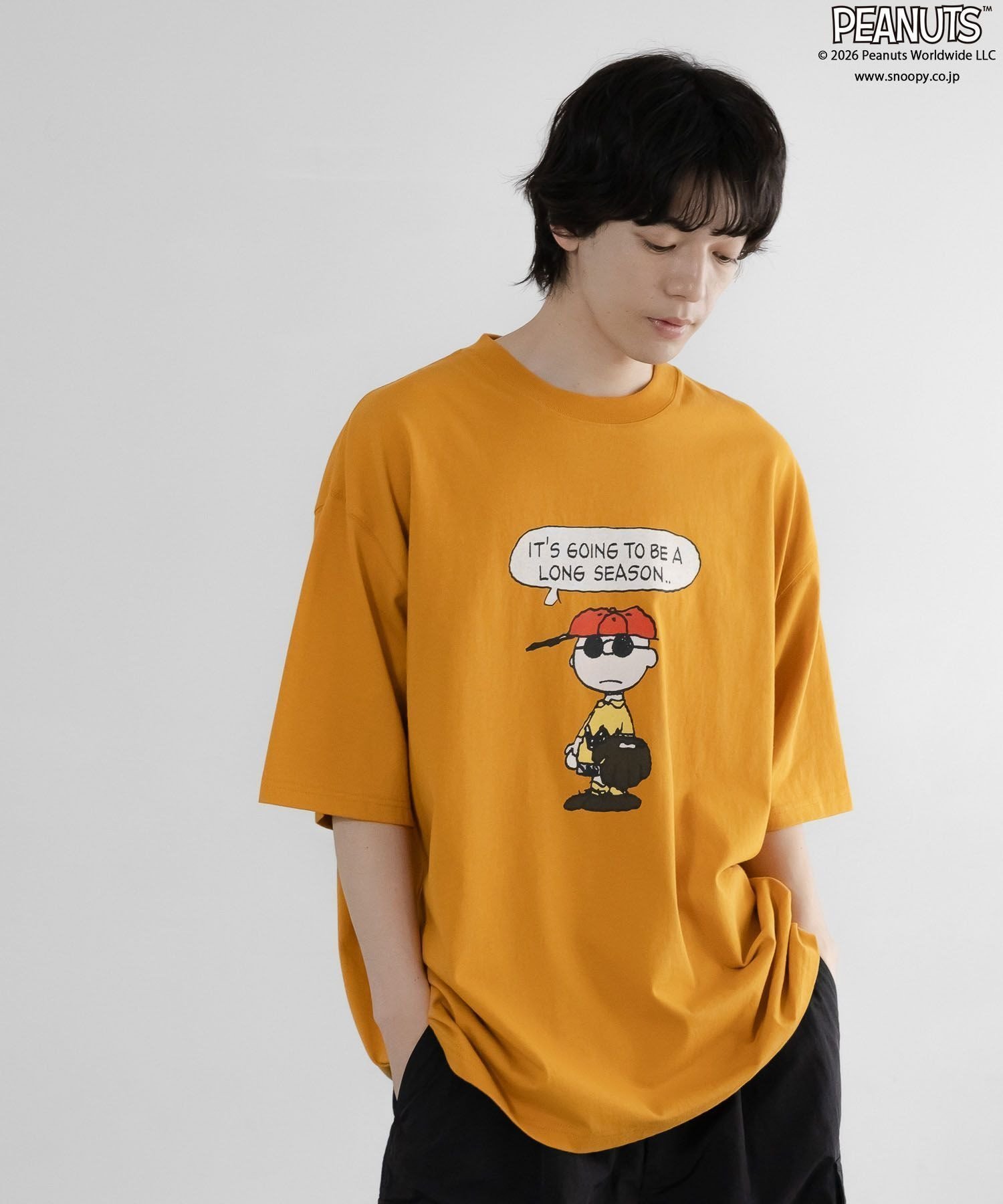 【ローリーズファーム/LOWRYS FARM】の【LFM】SNOOPYプリントTSS インテリア・キッズ・メンズ・レディースファッション・服の通販 founy(ファニー) 　ファッション　Fashion　レディースファッション　Fashion for Women　インナー　Innerwear　キャラクター　Character, Licensed Characters　グラフィック　Graphic, Graphic Design　シンプル　Simple, Minimal　ジャケット　Jacket, Outerwear　スラックス　Slacks, Dress Pants　デニム　Denim, Jeans Material　プリント　Print, Printed Pattern　イエロー65|ID: prp329100004904348 ipo3291000000036710938