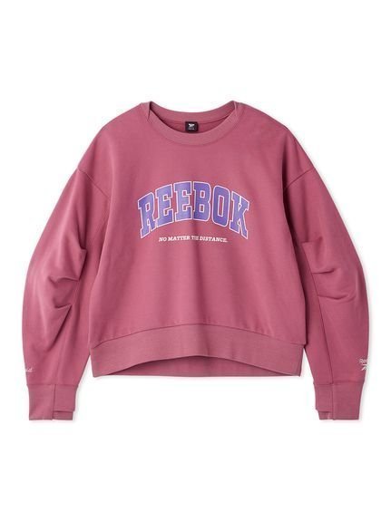 【フレイ アイディー/FRAY I.D】の【Reebok× FRAY I.D】ボリュームスリーブスウェットプルオーバー インテリア・キッズ・メンズ・レディースファッション・服の通販 founy(ファニー) 　ファッション　Fashion　レディースファッション　Fashion for Women　トップス・カットソー　Cut & Sew Tops　レディースパーカー・カジュアルフーディー　Casual Hoodies & Sweatshirts　カジュアルプルオーバー・ニットトップス　Pullovers & Knit Tops / Casual Pullovers　スウェット・クルーネックトップス　Sweatshirts & Crewnecks / Relaxed Fit Sweat Tops　ボリューム袖・フリルスリーブブラウス　Voluminous & Ruffle Sleeves / Puffy Sleeve Tops　シルバー　Silver, Metallic Silver　スポーツ　Sports, Activewear　スマート　Smart, Elegant　ピーチ　Peach, Soft Touch　おすすめ　Recommended / Our Picks　エレガント 上品　Elegant　PNK[066]|ID: prp329100004904365 ipo3291000000036711026