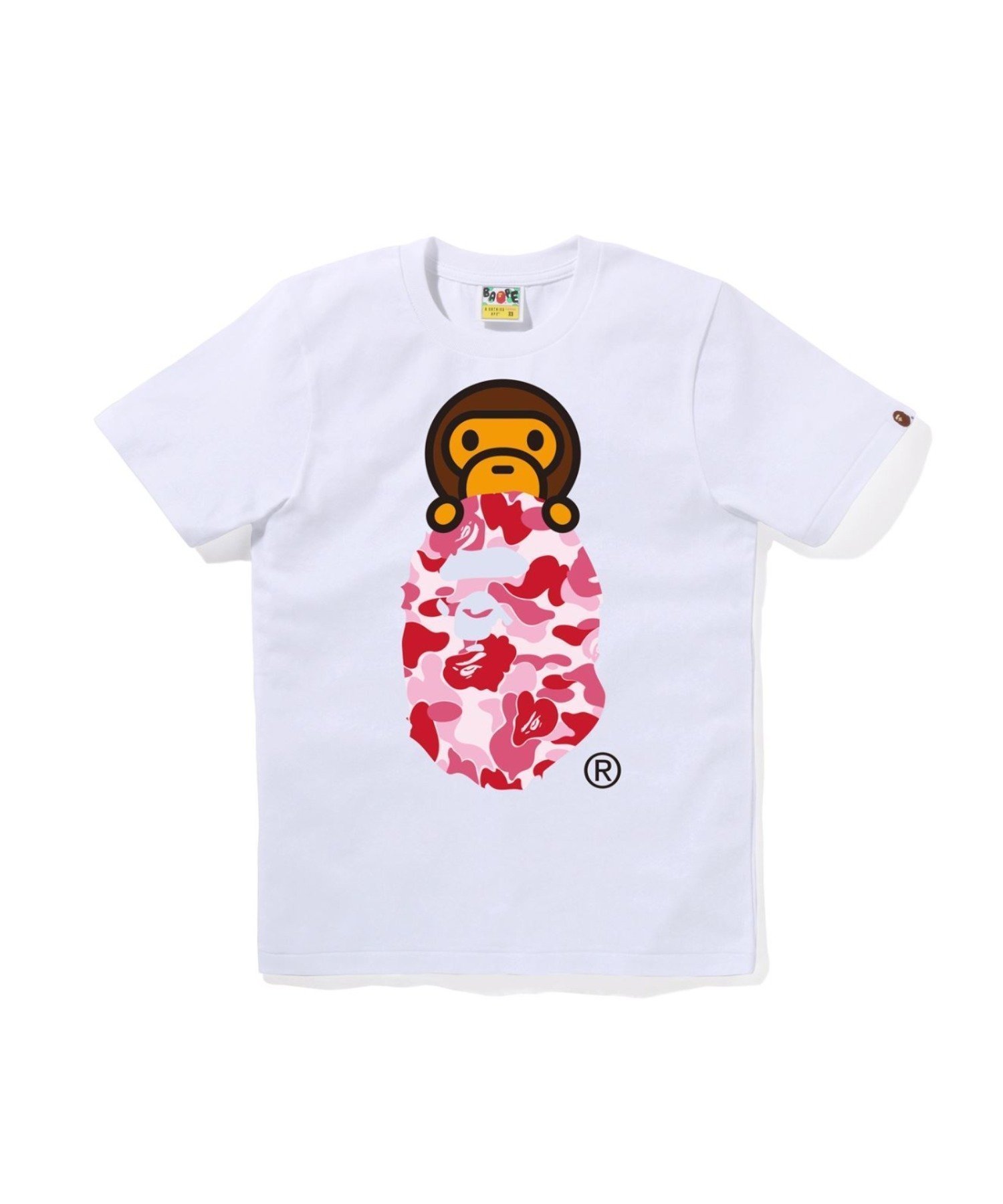 【ア ベイシング エイプ/A BATHING APE】のABC CAMO MILO ON APE HEAD TEE インテリア・キッズ・メンズ・レディースファッション・服の通販 founy(ファニー) 　ファッション　Fashion　レディースファッション　Fashion for Women　インナー　Innerwear　グラフィック　Graphic, Graphic Design　コレクション　Collection, Seasonal Line　ショート　Short, Short Length　スリーブ　Sleeve, Long Sleeve / Short Sleeve　パターン　Pattern, Design Print　フロント　Front, Front Design　プリント　Print, Printed Pattern　ラバー　Rubber, Rubber Sole　人気　Popular, Best Seller　WH×PK|ID: prp329100004904372 ipo3291000000036711083