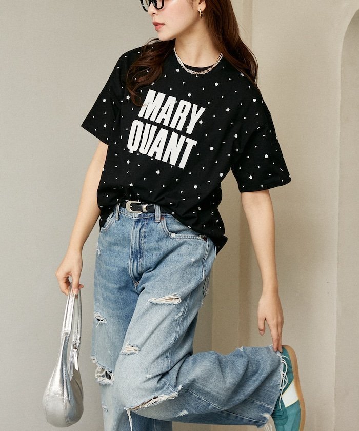 【フリークスストア/FREAK'S STORE】の総柄 プリント フロッキー ロゴ Tシャツ 限定展開 インテリア・キッズ・メンズ・レディースファッション・服の通販 founy(ファニー) 　ファッション　Fashion　レディースファッション　Fashion for Women　トップス・カットソー　Cut & Sew Tops　シャツ・ブラウス・オフィスカジュアル　Elegant Blouses & Button-Ups　ロングTシャツ・Tシャツ　Longline T-Shirts & Tees　インナー　Innerwear　コラボ　Collaboration, Collab　シンプル　Simple, Minimal　ジャケット　Jacket, Outerwear　スペシャル　Special, Limited Edition　スラックス　Slacks, Dress Pants　デニム　Denim, Jeans Material　バランス　Balance, Style Balance　プリント　Print, Printed Pattern　ベーシック　Basic, Essential　ミニスカート　Mini Skirt, Short Skirt　リアル　Real, Realistic　S/S・春夏　SS, Spring/Summer, Warm Season　夏　Summer　2026年　2026　ブラック|ID: prp329100004904375 ipo3291000000036711141