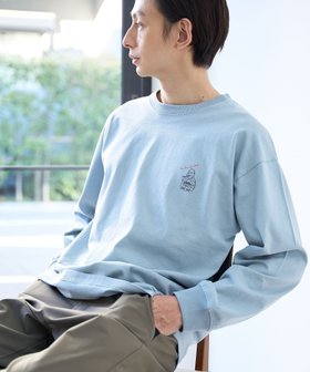 【コーエン/COEN】のKiyokazuTsujino プリントロングスリーブTシャツ 人気、トレンドファッション・服の通販 founy(ファニー) ファッション Fashion レディースファッション Fashion for Women トップス・カットソー Cut & Sew Tops シャツ・ブラウス・オフィスカジュアル Elegant Blouses & Button-Ups ロングTシャツ・Tシャツ Longline T-Shirts & Tees イラスト Illustration 春 Spring シンプル Simple, Minimal スリーブ Sleeve, Long Sleeve / Short Sleeve 別注 Limited Edition, Custom Order モチーフ Motif, Design Theme ロング Long, Long-Length ワンポイント One Point, Statement Accent ワーク Workwear, Utility Style S/S・春夏 SS, Spring/Summer, Warm Season 夏 Summer |ID:prp329100004904379