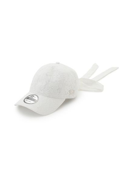 【フレイ アイディー/FRAY I.D】のNEW ERA】9TWENTY(TM)バリエーションリボン付きキャップ インテリア・キッズ・メンズ・レディースファッション・服の通販 founy(ファニー) 　ファッション　Fashion　レディースファッション　Fashion for Women　キャップ　Cap, Baseball Cap　コンパクト　Compact, Small Size　サテン　Satin, Glossy Fabric　シルバー　Silver, Metallic Silver　スマート　Smart, Elegant　デニム　Denim, Jeans Material　バランス　Balance, Style Balance　フィット　Fit, Slim Fit　フェミニン　Feminine, Girly　フロント　Front, Front Design　無地　Plain, Solid Color　リボン　Ribbon, Bow　レース　Lace, Lace Fabric　WHT[001]|ID: prp329100004904459 ipo3291000000036712611