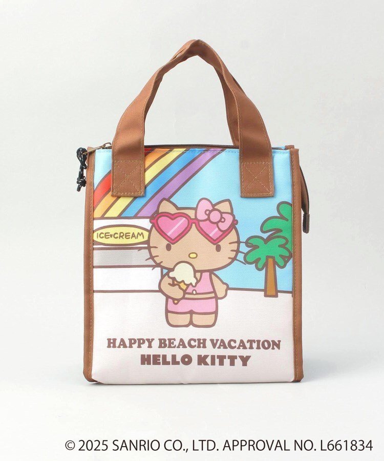 【トゥーワントゥーキッチンストア/212 KITCHEN STORE】の日焼けハローキティ 三角マチ保冷バッグ BL インテリア・キッズ・メンズ・レディースファッション・服の通販 founy(ファニー) 　ファッション　Fashion　レディースファッション　Fashion for Women　スマート　Smart, Elegant　プリント　Print, Printed Pattern　夏　Summer　その他|ID: prp329100004904524 ipo3291000000036713103