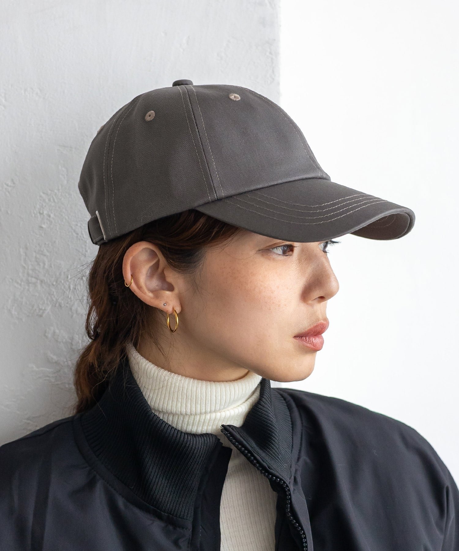 【ヴィータフェリーチェ/VitaFelice】の3サイズ コットンツイルキャップ レディース 帽子 深め メンズ 深い 大きい インテリア・キッズ・メンズ・レディースファッション・服の通販 founy(ファニー) 　ファッション　Fashion　レディースファッション　Fashion for Women　キャップ&ハット　Hats & Caps　キャップ　Cap, Baseball Cap　シンプル　Simple, Minimal　スポーティ　Sporty, Casual Athletic　フォルム　Silhouette, Form　メッシュ　Mesh, Net Fabric　メンズ　Men's, Menswear　夏　Summer　帽子　Hat, Headwear　春　Spring　S/S・春夏　SS, Spring/Summer, Warm Season　チャコール|ID: prp329100004904606 ipo3291000000036713614