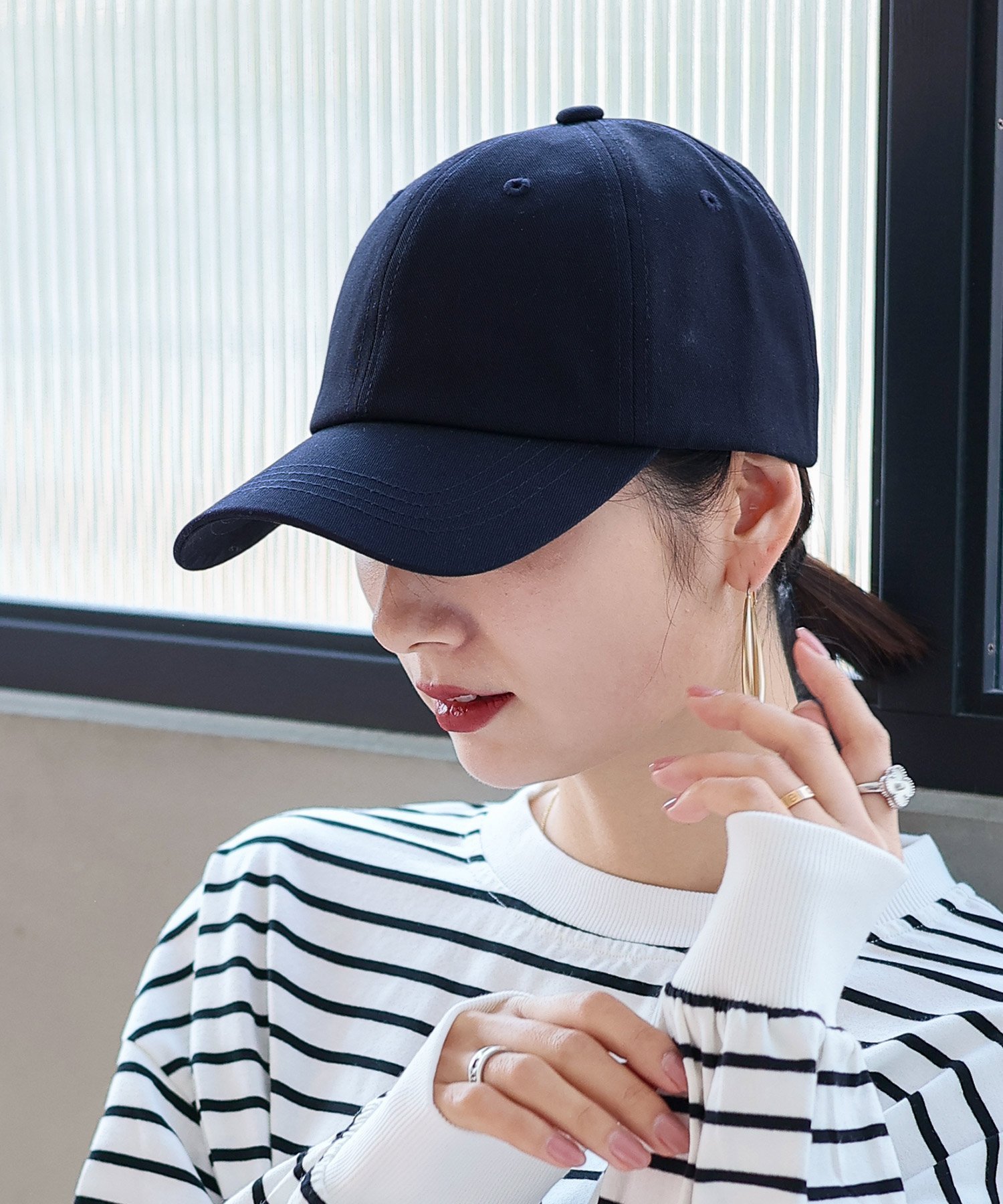 【ヴィータフェリーチェ/VitaFelice】の3サイズ コットンツイルキャップ レディース 帽子 深め メンズ 深い 大きい インテリア・キッズ・メンズ・レディースファッション・服の通販 founy(ファニー) 　ファッション　Fashion　レディースファッション　Fashion for Women　キャップ&ハット　Hats & Caps　キャップ　Cap, Baseball Cap　シンプル　Simple, Minimal　スポーティ　Sporty, Casual Athletic　フォルム　Silhouette, Form　メッシュ　Mesh, Net Fabric　メンズ　Men's, Menswear　夏　Summer　帽子　Hat, Headwear　春　Spring　S/S・春夏　SS, Spring/Summer, Warm Season　ネイビー|ID: prp329100004904606 ipo3291000000036713624