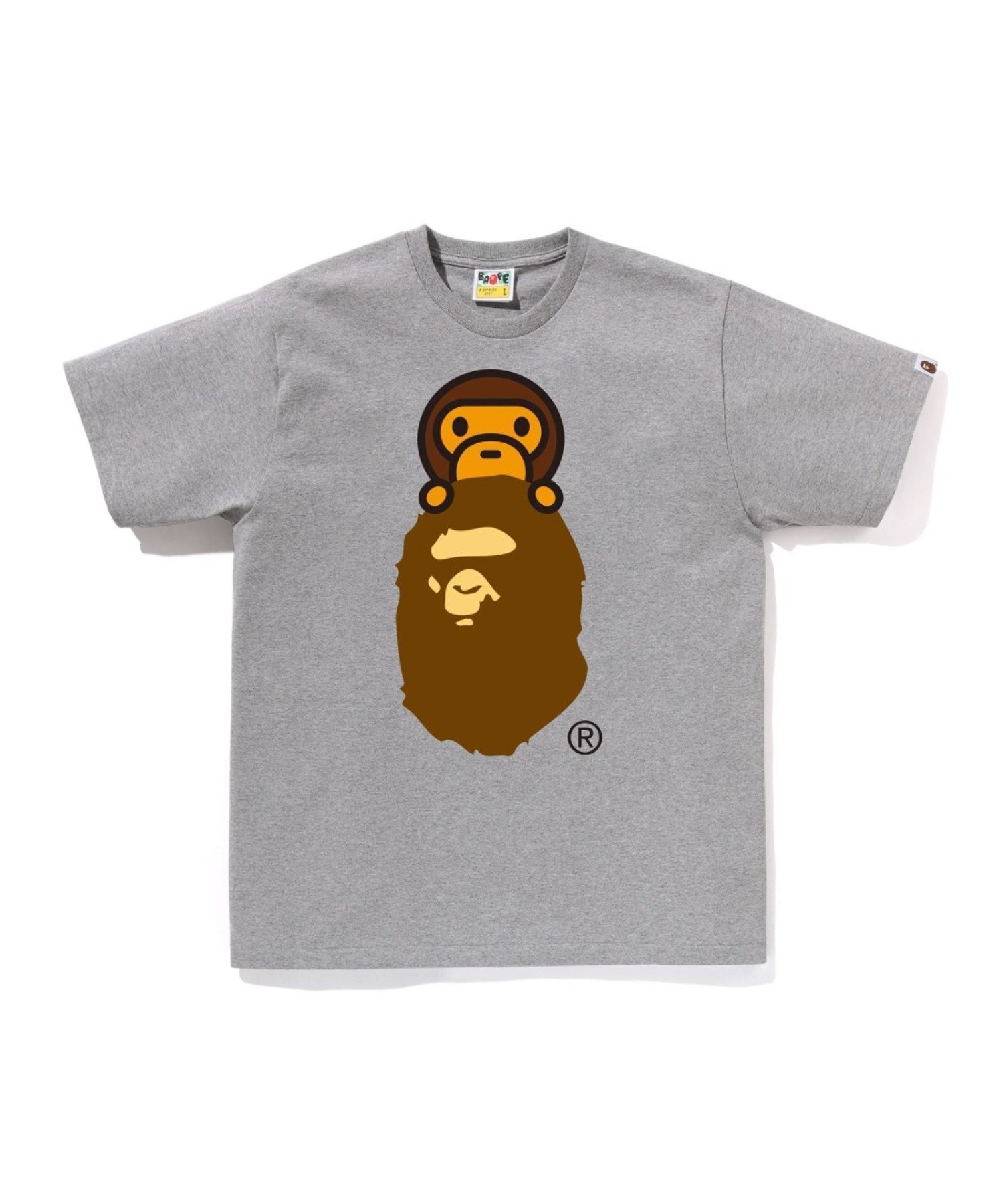 【ア ベイシング エイプ/A BATHING APE】のMILO ON APE HEAD TEE インテリア・キッズ・メンズ・レディースファッション・服の通販 founy(ファニー) 　ファッション　Fashion　レディースファッション　Fashion for Women　GRAY|ID: prp329100004907130 ipo3291000000036742833