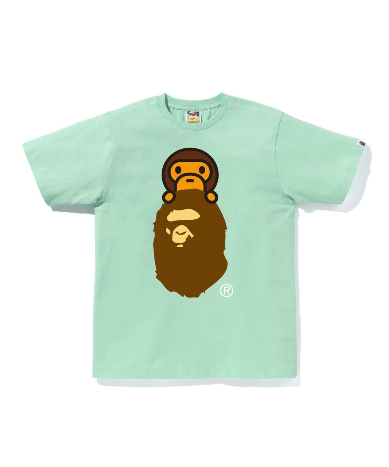 【ア ベイシング エイプ/A BATHING APE】のMILO ON APE HEAD TEE インテリア・キッズ・メンズ・レディースファッション・服の通販 founy(ファニー) 　ファッション　Fashion　レディースファッション　Fashion for Women　GREEN|ID: prp329100004907130 ipo3291000000036742835
