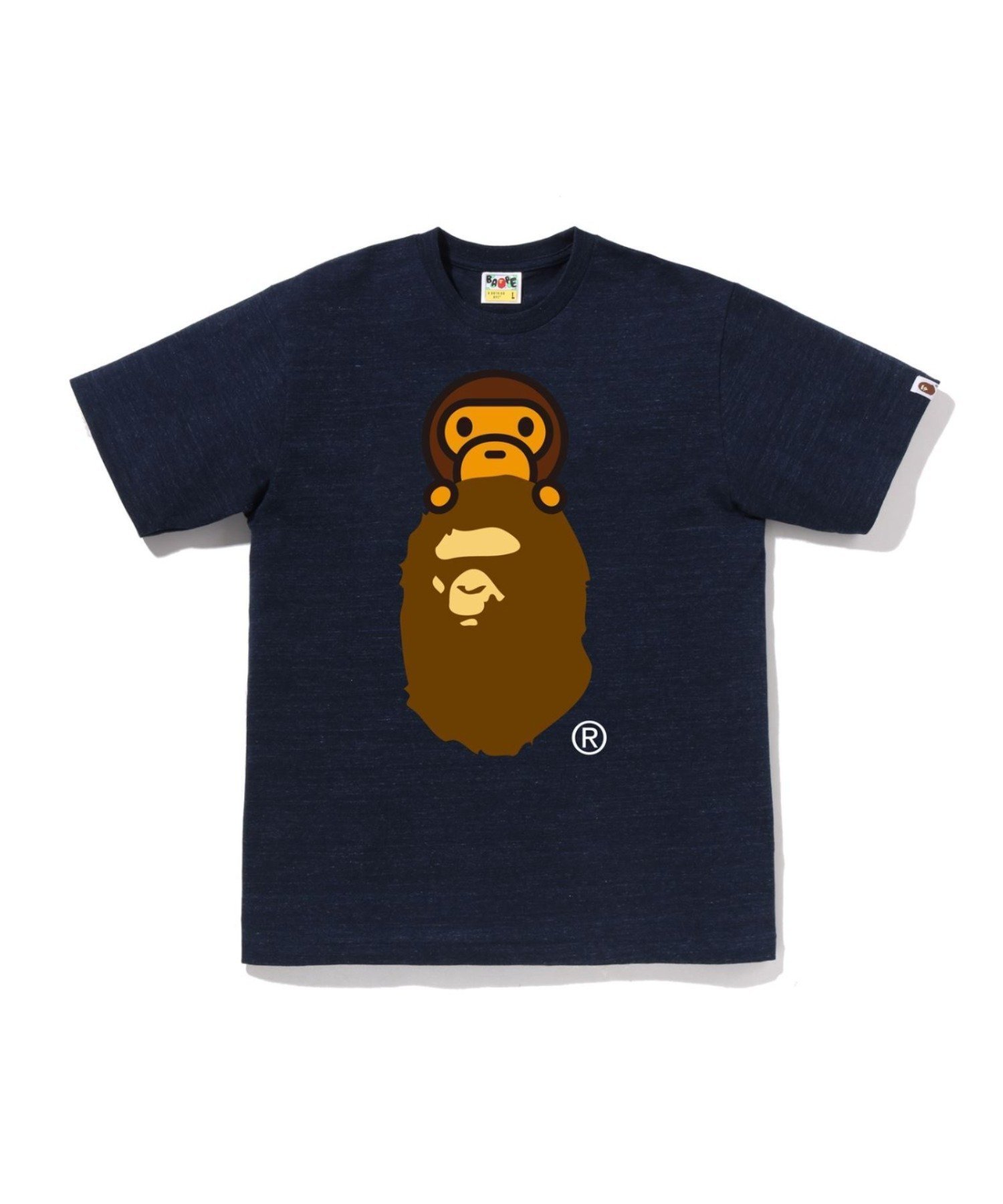 【ア ベイシング エイプ/A BATHING APE】のMILO ON APE HEAD TEE インテリア・キッズ・メンズ・レディースファッション・服の通販 founy(ファニー) 　ファッション　Fashion　レディースファッション　Fashion for Women　NAVY|ID: prp329100004907130 ipo3291000000036742838