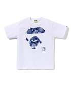 【ア ベイシング エイプ/A BATHING APE】のJAPANESE INDIGO ART CAMO APE FACE TEE 人気、トレンドファッション・服の通販 founy(ファニー) ファッション Fashion レディースファッション Fashion for Women インナー Innerwear グラフィック Graphic, Graphic Design コレクション Collection, Seasonal Line ショート Short, Short Length スリーブ Sleeve, Long Sleeve / Short Sleeve デニム Denim, Jeans Material フロント Front, Front Design プリント Print, Printed Pattern ラバー Rubber, Rubber Sole 夏 Summer 春 Spring S/S・春夏 SS, Spring/Summer, Warm Season thumbnail WHITE|ID: prp329100004907133 ipo3291000000036742884
