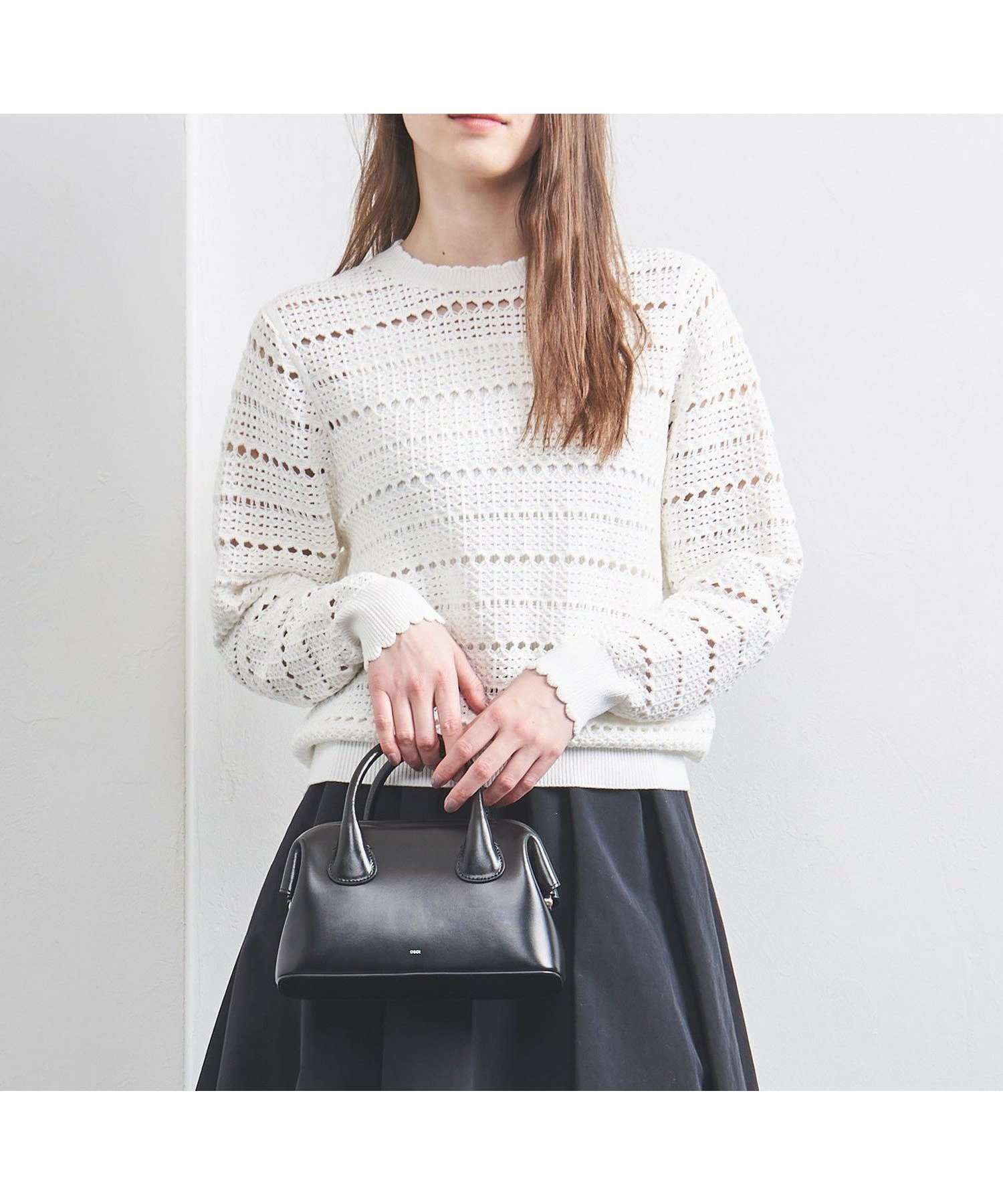 【ユナイテッドアローズ/UNITED ARROWS】のクロシェ風 スカラップ ニット プルオーバー インテリア・キッズ・メンズ・レディースファッション・服の通販 founy(ファニー) 　ファッション　Fashion　レディースファッション　Fashion for Women　トップス・カットソー　Cut & Sew Tops　ニット　Knit Tops & Sweaters　カジュアルプルオーバー・ニットトップス　Pullovers & Knit Tops / Casual Pullovers　インナー　Innerwear　かぎ針　Crochet　カットソー　Cut and Sewn Top　クロシェ　Crochet, Knitted Lace　コンパクト　Compact, Small Size　スカラップ　Scallop, Scalloped Edge　透かし　Cut-Out, Lacework　なめらか　Smooth, Silky Texture　ベスト　Vest, Waistcoat　アウトレット　Outlet / Clearance　OFF WHITE|ID: prp329100004908510 ipo3291000000036766163