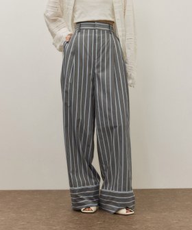 【アダム エ ロペ/ADAM ET ROPE'】のストライプシャツスラックス 人気、トレンドファッション・服の通販 founy(ファニー) ファッション Fashion レディースファッション Fashion for Women トップス・カットソー Cut & Sew Tops シャツ・ブラウス・オフィスカジュアル Elegant Blouses & Button-Ups カーディガン Cardigan, Knitwear キュプラ Cupro, Eco Fabric ストライプ Stripe, Striped Pattern スラックス Slacks, Dress Pants パジャマ Pajamas, Sleepwear フォルム Silhouette, Form ポケット Pocket, Pocket Detail リネン Linen, Linen Fabric リラックス Relax, Relaxed Fit ワイド Wide, Wide Fit おすすめ Recommended / Our Picks 2026年 2026 |ID:prp329100004911483