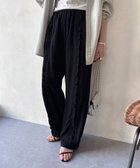【ドゥドゥ/DouDou】の【WEB限定】フリルラインパンツ 人気、トレンドファッション・服の通販 founy(ファニー) ファッション Fashion レディースファッション Fashion for Women パンツ Pants & Trousers スマート Smart, Elegant 雑誌 Magazine, Fashion Magazine フリル Frill, Ruffle ワイド Wide, Wide Fit S/S・春夏 SS, Spring/Summer, Warm Season 再入荷 Restock / Back in Stock 夏 Summer 2026年 2026 thumbnail ブラック|ID: prp329100004911779 ipo3291000000036807473