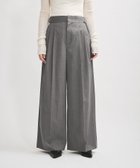 【アダム エ ロペ/ADAM ET ROPE'】の【防シワ】・【消臭】・【洗える】ウールギャバ2タックワイドスラックス チャコール(06)|ID: prp329100004911816 ipo3291000000036807834