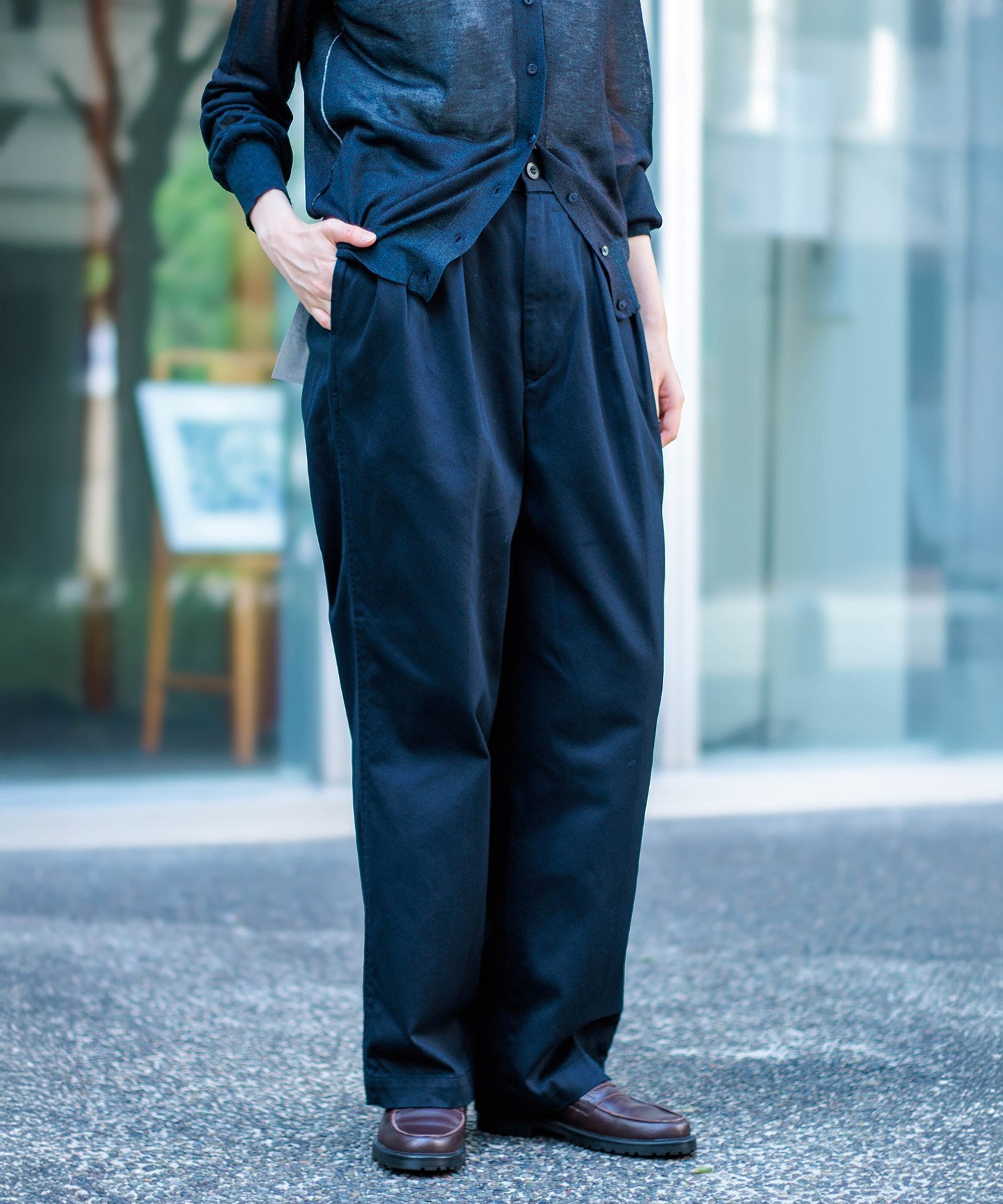 【ドミンゴ/DOMINGO】の30/2ウエポン ツータックトラウザー インテリア・キッズ・メンズ・レディースファッション・服の通販 founy(ファニー) ファッション Fashion レディースファッション Fashion for Women ヴィンテージ Vintage Style テーパード Tapered, Tapered Pants フロント Front, Front Design ポケット Pocket, Pocket Detail メンズ Men's, Menswear ワイド Wide, Wide Fit A/W・秋冬 Autumn/Winter ネイビー|ID: prp329100004911844 ipo3291000000036808063