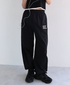 【その他のブランド/Other】のUVカット 接触冷感 撥水加工 ロゴ 刺繍 ナイロン ワイド パンツ ANME アンメ ブラック|ID: prp329100004911931 ipo3291000000036808726