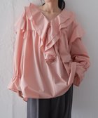 【ラナン/Ranan】のRanan/ビッグカラーフリルブラウス 人気、トレンドファッション・服の通販 founy(ファニー) ファッション Fashion レディースファッション Fashion for Women トップス・カットソー Cut & Sew Tops シャツ・ブラウス・オフィスカジュアル Elegant Blouses & Button-Ups オケージョン Occasion Wear ギャザー Gathered, Ruffled 今季 This Season, Current Season ストライプ Stripe, Striped Pattern スラックス Slacks, Dress Pants スリーブ Sleeve, Long Sleeve / Short Sleeve スーツ Suit, Formalwear セットアップ Set-Up, Coordinated Outfit デコルテ Décolleté, Neckline デニム Denim, Jeans Material トレンド Trend, Trending Now フェミニン Feminine, Girly フリル Frill, Ruffle ポケット Pocket, Pocket Detail ワイド Wide, Wide Fit 再入荷 Restock / Back in Stock おすすめ Recommended / Our Picks セレモニー Ceremony thumbnail コーラルピンク|ID: prp329100004912119 ipo3291000000036810265