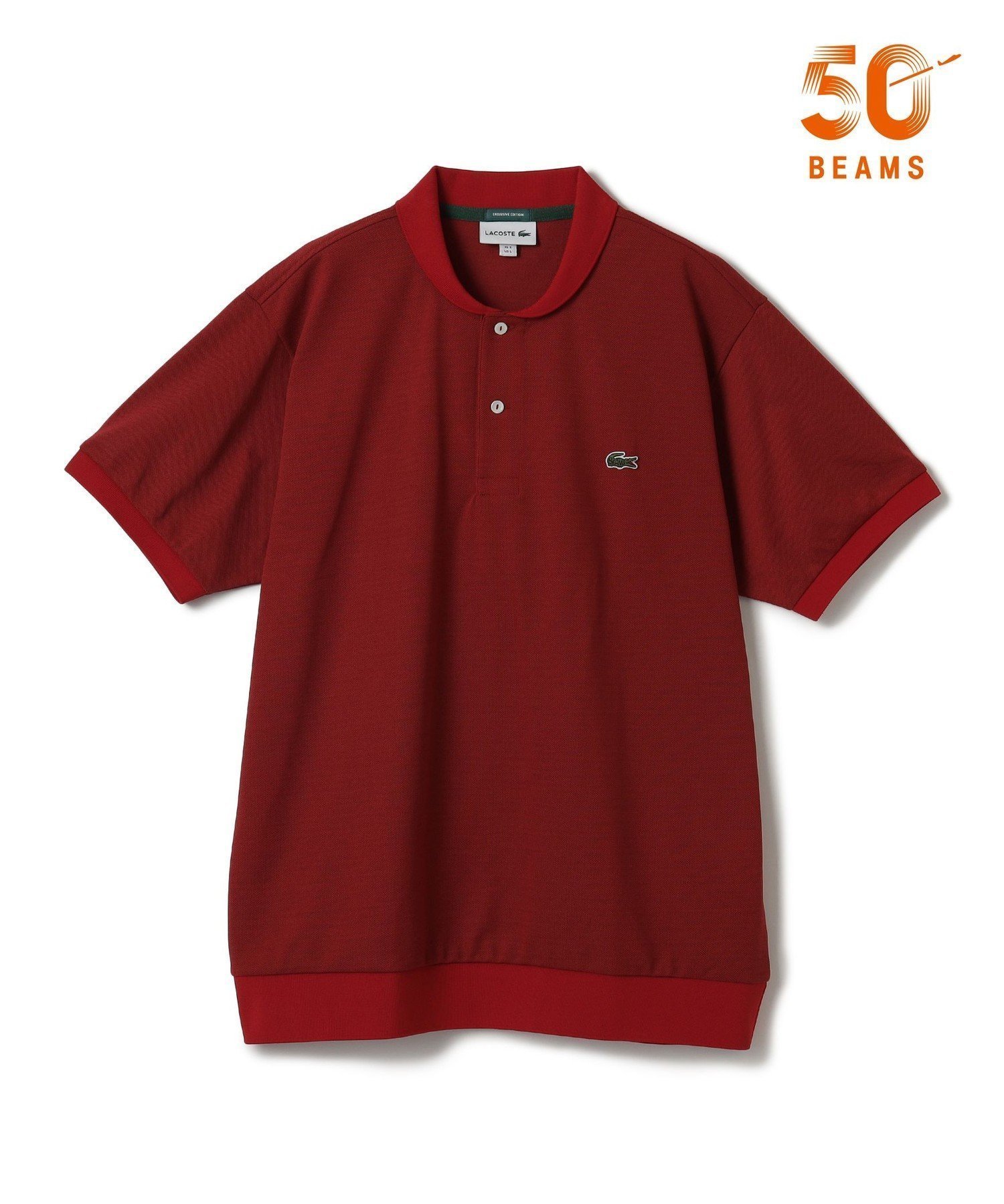 【ビームス ゴルフ/BEAMS GOLF / MEN】のMEN 【別注】LACOSTE / ショールカラー ポロシャツ インテリア・キッズ・メンズ・レディースファッション・服の通販 founy(ファニー) 　ファッション　Fashion　メンズファッション　Fashion for Men　クラシック　Classic, Timeless Style　ショール　Shawl, Wrap　スタンダード　Standard, Basic　スペシャル　Special, Limited Edition　スポーツ　Sports, Activewear　定番　Standard, Basic Item　人気　Popular, Best Seller　バランス　Balance, Style Balance　フランス　France, French　ポロシャツ　Polo Shirt, Collared Tee　別注　Limited Edition, Custom Order　おすすめ　Recommended / Our Picks　エレガント 上品　Elegant　ゴルフ　Golf　RED|ID: prp329100004912241 ipo3291000000036811293