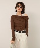 【ノーリーズ/NOLLEY'S】の【MAQWEL/マクウェル】ウォッシャブルレイヤードドレープロンT 人気、トレンドファッション・服の通販 founy(ファニー) ファッション Fashion レディースファッション Fashion for Women トップス・カットソー Cut & Sew Tops ロングTシャツ・Tシャツ Longline T-Shirts & Tees イエロー Yellow インナー Innerwear シンプル Simple, Minimal ボトム Bottoms, Lower Wear おすすめ Recommended / Our Picks 2026年 2026 thumbnail ブラウン|ID: prp329100004912410 ipo3291000000036812936