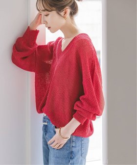 【ノーブル / スピック&スパン/NOBLE / Spick & Span】の《追加 》ペーパーヤーンVネック プルオーバー 人気、トレンドファッション・服の通販 founy(ファニー) ファッション Fashion レディースファッション Fashion for Women トップス・カットソー Cut & Sew Tops カジュアルプルオーバー・ニットトップス Pullovers & Knit Tops / Casual Pullovers Vネックトップス V-Neck Tops / V-Cut Neckline Shirts ショルダー Shoulder, Shoulder Strap スラックス Slacks, Dress Pants デコルテ Décolleté, Neckline デニム Denim, Jeans Material バランス Balance, Style Balance 夏 Summer 定番 Standard, Basic Item |ID:prp329100004912824