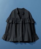 【レプシィム ローリーズファーム/LEPSIM LOWRYS FARM】のカットワーク刺繍長袖ブラウス 人気、トレンドファッション・服の通販 founy(ファニー) ファッション Fashion レディースファッション Fashion for Women トップス・カットソー Cut & Sew Tops シャツ・ブラウス・オフィスカジュアル Elegant Blouses & Button-Ups おすすめ Recommended / Our Picks インド Indian Textile デニム Denim, Jeans Material フリル Frill, Ruffle フロント Front, Front Design ワーク Workwear, Utility Style 長袖 Long Sleeve, Full Sleeve thumbnail ブラック09|ID: prp329100004912878 ipo3291000000036817963