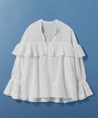 【レプシィム ローリーズファーム/LEPSIM LOWRYS FARM】のカットワーク刺繍長袖ブラウス 人気、トレンドファッション・服の通販 founy(ファニー) ファッション Fashion レディースファッション Fashion for Women トップス・カットソー Cut & Sew Tops シャツ・ブラウス・オフィスカジュアル Elegant Blouses & Button-Ups おすすめ Recommended / Our Picks インド Indian Textile デニム Denim, Jeans Material フリル Frill, Ruffle フロント Front, Front Design ワーク Workwear, Utility Style 長袖 Long Sleeve, Full Sleeve thumbnail オフホワイト05|ID: prp329100004912878 ipo3291000000036817968