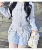 【イング/INGNI】のツイードボックスプリーツスカパン サックス/ツイード|ID: prp329100004912882 ipo3291000000036818019