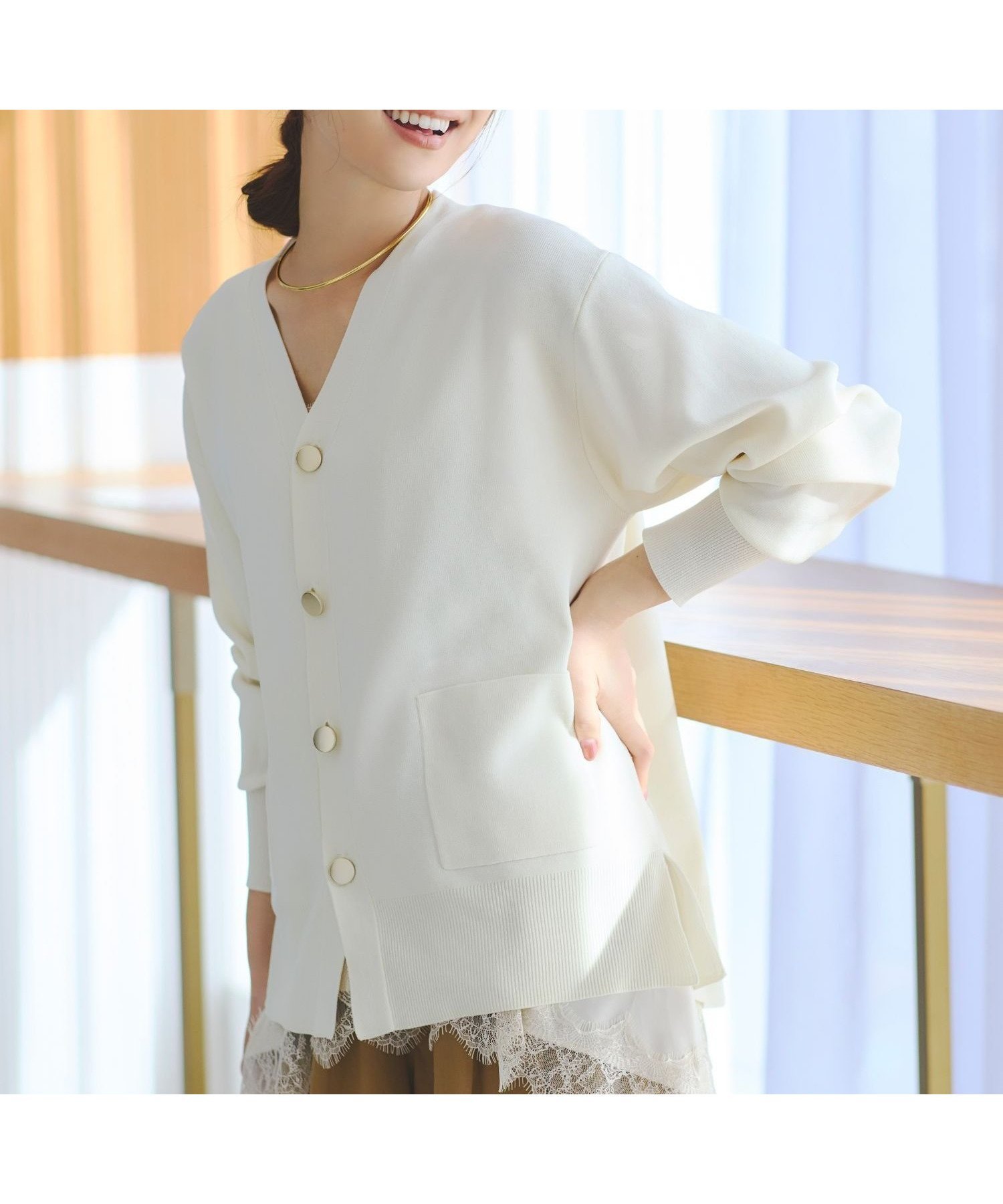 【エルーラ/Elura】のWEB限定カラー 【ランキング獲得!】もっちり立体オーバーカーディガン/327462 インテリア・キッズ・メンズ・レディースファッション・服の通販 founy(ファニー) 　ファッション　Fashion　レディースファッション　Fashion for Women　トップス・カットソー　Cut & Sew Tops　カーディガン・羽織り　Layered Style Cardigans　秋　Autumn　カットソー　Cut and Sewn Top　カーディガン　Cardigan, Knitwear　タイトスカート　Pencil Skirt, Tight Skirt　チェック　Check, Plaid, Tartan　デニム　Denim, Jeans Material　人気　Popular, Best Seller　バランス　Balance, Style Balance　フェミニン　Feminine, Girly　フレア　Flare, Flared　ボトム　Bottoms, Lower Wear　羽織　Haori, Light Jacket　リラックス　Relax, Relaxed Fit　ワイド　Wide, Wide Fit　A/W・秋冬　Autumn/Winter　エレガント 上品　Elegant　オフホワイト05|ID: prp329100004912926 ipo3291000000036818396