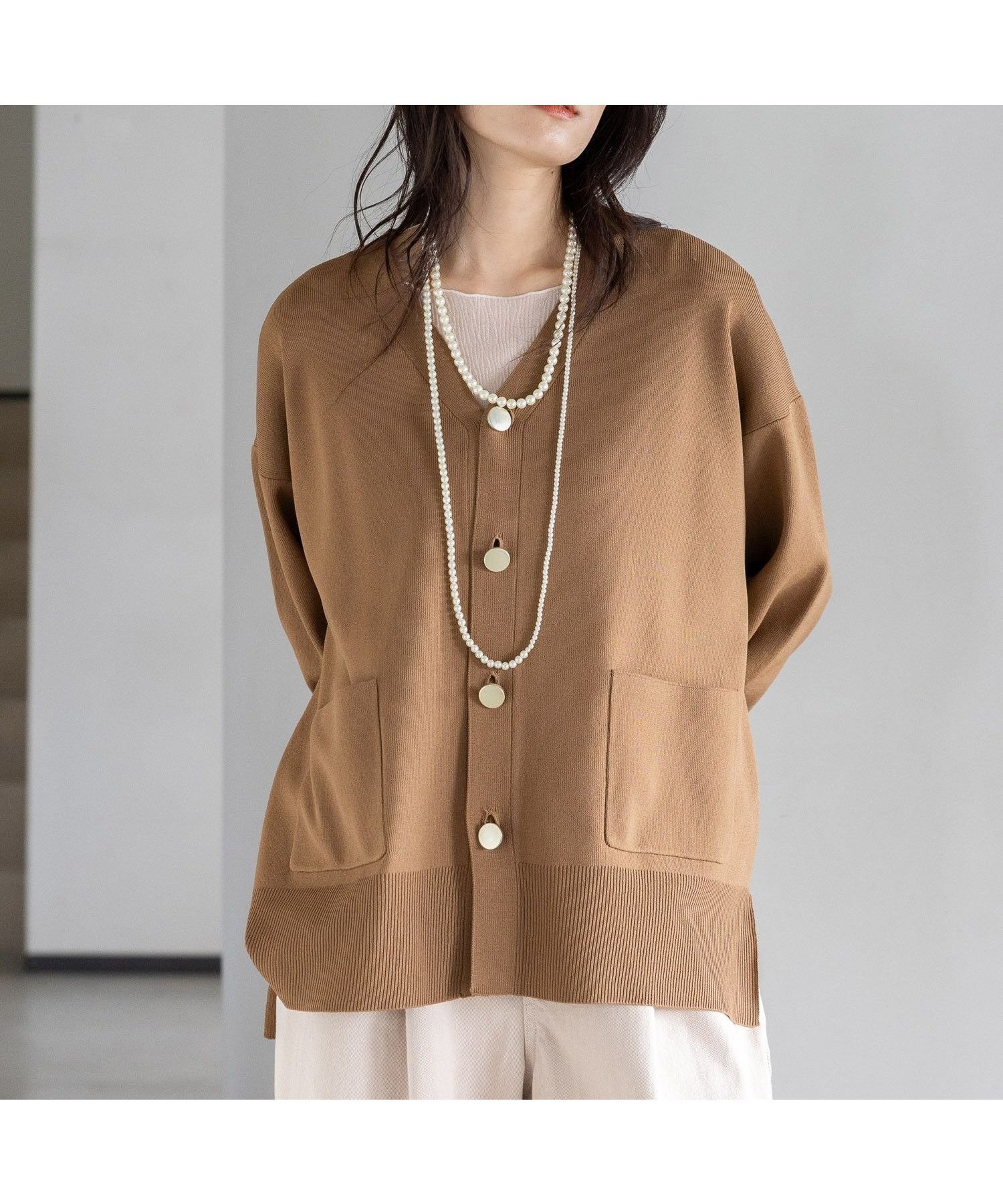 【エルーラ/Elura】のWEB限定カラー 【ランキング獲得!】もっちり立体オーバーカーディガン/327462 インテリア・キッズ・メンズ・レディースファッション・服の通販 founy(ファニー) 　ファッション　Fashion　レディースファッション　Fashion for Women　トップス・カットソー　Cut & Sew Tops　カーディガン・羽織り　Layered Style Cardigans　秋　Autumn　カットソー　Cut and Sewn Top　カーディガン　Cardigan, Knitwear　タイトスカート　Pencil Skirt, Tight Skirt　チェック　Check, Plaid, Tartan　デニム　Denim, Jeans Material　人気　Popular, Best Seller　バランス　Balance, Style Balance　フェミニン　Feminine, Girly　フレア　Flare, Flared　ボトム　Bottoms, Lower Wear　羽織　Haori, Light Jacket　リラックス　Relax, Relaxed Fit　ワイド　Wide, Wide Fit　A/W・秋冬　Autumn/Winter　エレガント 上品　Elegant　キャメル|ID: prp329100004912926 ipo3291000000036818411