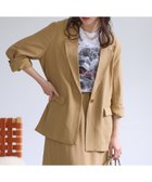 【エルーラ/Elura】のフィラメントツイルジャケット/659647 人気、トレンドファッション・服の通販 founy(ファニー) ファッション Fashion レディースファッション Fashion for Women アウター Coat / Outerwear Collection レディースジャケット・軽アウター Jackets セットアップ Set-Up, Coordinated Outfit デニム Denim, Jeans Material リラックス Relax, Relaxed Fit エレガント 上品 Elegant ビジネス 仕事 通勤 Business / Work / Commuting 夏 Summer 春 Spring 洗える Machine Washable thumbnail ベージュ52|ID: prp329100004913005 ipo3291000000036819086