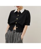 【アダム エ ロペ/ADAM ET ROPE'】の【サステナブル】2WAYカラー付カーディガン 人気、トレンドファッション・服の通販 founy(ファニー) ファッション Fashion レディースファッション Fashion for Women トップス・カットソー Cut & Sew Tops カーディガン・羽織り Layered Style Cardigans カーディガン Cardigan, Knitwear スラックス Slacks, Dress Pants デニム Denim, Jeans Material バランス Balance, Style Balance フロント Front, Front Design ポケット Pocket, Pocket Detail おすすめ Recommended / Our Picks エレガント 上品 Elegant 2026年 2026 thumbnail ブラック(01)|ID: prp329100004913382 ipo3291000000036821298