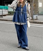 【シーピーシーエム/CPCM】のデニムビスチェセットアップ 人気、トレンドファッション・服の通販 founy(ファニー) ファッション Fashion レディースファッション Fashion for Women トップス・カットソー Cut & Sew Tops ビスチェ Bustiers & Corset Tops / Layered Bustier Style インナー Innerwear シンプル Simple, Minimal セットアップ Set-Up, Coordinated Outfit ビスチェ Bustier, Corset Top ルーズ Loose, Oversized 春 Spring thumbnail ネイビー|ID: prp329100004913438 ipo3291000000036821555