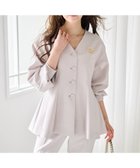 【ラナン/Ranan】のVネックペプラムセットアップ 人気、トレンドファッション・服の通販 founy(ファニー) ファッション Fashion レディースファッション Fashion for Women トップス・カットソー Cut & Sew Tops Vネックトップス V-Neck Tops / V-Cut Neckline Shirts インナー Innerwear シェイプ Shape, Slim Fit シンプル Simple, Minimal スーツ Suit, Formalwear ドロップ Drop Shoulder, Dropped Style フォーマル Formal, Dressy ペプラム Peplum, Flared Hem セレモニー Ceremony 卒業式 Graduation Ceremony thumbnail ライトベージュ|ID: prp329100004913626 ipo3291000000036822435