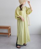 【ディスコート/Discoat】の【新色追加!/WEB限定】バルーンマキシワンピース 人気、トレンドファッション・服の通販 founy(ファニー) ファッション Fashion レディースファッション Fashion for Women ワンピース Dresses マキシ丈ワンピース・ロングドレス Maxi Dresses / Long One-Pieces おすすめ Recommended / Our Picks スリット Slit, Slit Detail デニム Denim, Jeans Material バルーン Balloon, Balloon Silhouette フレア Flare, Flared エレガント 上品 Elegant 夏 Summer 春 Spring S/S・春夏 SS, Spring/Summer, Warm Season thumbnail グリーンイエロー|ID: prp329100004913755 ipo3291000000036823008