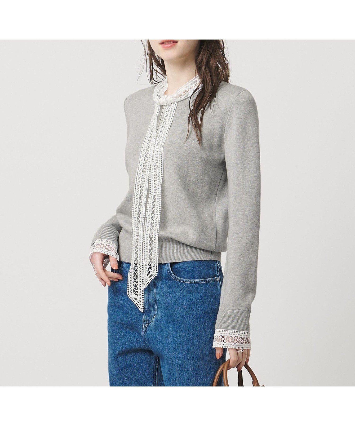 【ユナイテッドアローズ/UNITED ARROWS】の4WAY ボウタイレース ニット 人気、トレンドファッション・服の通販 founy(ファニー) ファッション Fashion レディースファッション Fashion for Women トップス・カットソー Cut & Sew Tops ニット Knit Tops & Sweaters ケミカル Chemical, Chemical Wash コンパクト Compact, Small Size ストレート Straight, Straight Cut テーパード Tapered, Tapered Pants レース Lace, Lace Fabric ワイド Wide, Wide Fit おすすめ Recommended / Our Picks other-1|ID: prp329100004913765 ipo3291000000036823055