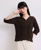 【アダム エ ロペ/ADAM ET ROPE'】の【WEB限定】2wayレースアップカーディガン 人気、トレンドファッション・服の通販 founy(ファニー) ファッション Fashion レディースファッション Fashion for Women トップス・カットソー Cut & Sew Tops カーディガン・羽織り Layered Style Cardigans カーディガン Cardigan, Knitwear スカラップ Scallop, Scalloped Edge デニム Denim, Jeans Material ポケット Pocket, Pocket Detail レース Lace, Lace Fabric ワイド Wide, Wide Fit おすすめ Recommended / Our Picks 2026年 2026 thumbnail ダークブラウン(20)|ID: prp329100004913793 ipo3291000000036823178