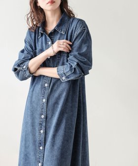 【ラジュール/Lajour】のデニムシャツ ワンピース 人気、トレンドファッション・服の通販 founy(ファニー) ファッション Fashion レディースファッション Fashion for Women ワンピース Dresses シャツワンピース / 1枚で着映えコーデ Shirt Dresses 2026年 2026 デニム Denim, Jeans Material ロング Long, Long-Length 羽織 Haori, Light Jacket |ID:prp329100004913821