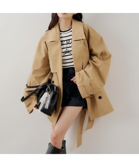 【パルグループ/PAL GROUP】の【Chico】ミドル丈ルーズトレンチコート 人気、トレンドファッション・服の通販 founy(ファニー) ファッション Fashion レディースファッション Fashion for Women アウター Coat / Outerwear Collection コート・ロングコート・ピーコート Long Coats, Peacoats & More トレンチコート / 春秋の定番アウター Trench Coats ダウン Down, Puffer デニム Denim, Jeans Material フェミニン Feminine, Girly ボトム Bottoms, Lower Wear ミドル Middle Length, Mid Height ロング Long, Long-Length おすすめ Recommended / Our Picks |ID:prp329100004913861