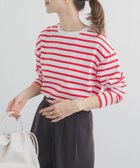 【アーバンリサーチ ドアーズ/URBAN RESEARCH DOORS】のボーダーワイドプルオーバー 人気、トレンドファッション・服の通販 founy(ファニー) ファッション Fashion レディースファッション Fashion for Women トップス・カットソー Cut & Sew Tops カジュアルプルオーバー・ニットトップス Pullovers & Knit Tops / Casual Pullovers 2026年 2026 カットソー Cut and Sewn Top カーディガン Cardigan, Knitwear ジャケット Jacket, Outerwear スマート Smart, Elegant デニム Denim, Jeans Material ボーダー Border, Stripe ロング Long, Long-Length 夏 Summer 春 Spring S/S・春夏 SS, Spring/Summer, Warm Season thumbnail レッド|ID: prp329100004913907 ipo3291000000036823723