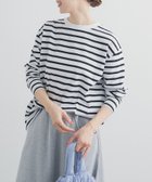 【アーバンリサーチ ドアーズ/URBAN RESEARCH DOORS】のボーダーワイドプルオーバー 人気、トレンドファッション・服の通販 founy(ファニー) ファッション Fashion レディースファッション Fashion for Women トップス・カットソー Cut & Sew Tops カジュアルプルオーバー・ニットトップス Pullovers & Knit Tops / Casual Pullovers 2026年 2026 カットソー Cut and Sewn Top カーディガン Cardigan, Knitwear ジャケット Jacket, Outerwear スマート Smart, Elegant デニム Denim, Jeans Material ボーダー Border, Stripe ロング Long, Long-Length 夏 Summer 春 Spring S/S・春夏 SS, Spring/Summer, Warm Season thumbnail ブラック|ID: prp329100004913907 ipo3291000000036823725