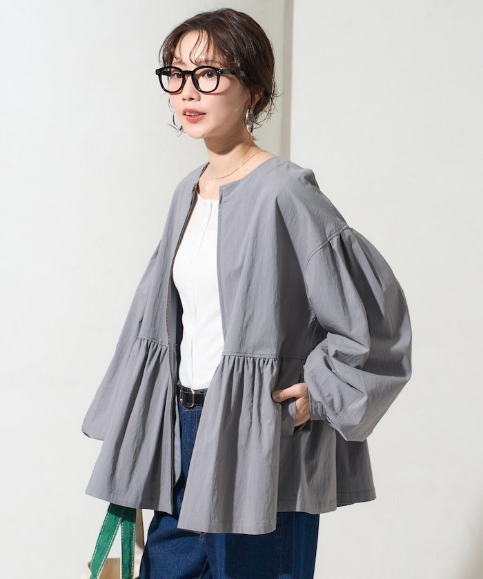 【フリークスストア/FREAK'S STORE】のティアード切り替えフレアジャケット【限定展開】 インテリア・キッズ・メンズ・レディースファッション・服の通販 founy(ファニー) 　ファッション　Fashion　レディースファッション　Fashion for Women　アウター　Coat / Outerwear Collection　レディースジャケット・軽アウター　Jackets　2026年　2026　おすすめ　Recommended / Our Picks　インナー　Innerwear　カットソー　Cut and Sewn Top　シンプル　Simple, Minimal　ジャケット　Jacket, Outerwear　スラックス　Slacks, Dress Pants　ティアード　Tiered, Tiered Style　デニム　Denim, Jeans Material　トレンチ　Trench, Trench Coat　バランス　Balance, Style Balance　フレア　Flare, Flared　切替　Switching, Contrast Panel　夏　Summer　S/S・春夏　SS, Spring/Summer, Warm Season　ブルー|ID: prp329100004913933 ipo3291000000036823851