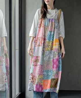 【アールピーエス/rps】のパッチワークワンピース 人気、トレンドファッション・服の通販 founy(ファニー) ファッション Fashion レディースファッション Fashion for Women ワンピース Dresses エスニック Ethnic Style パッチワーク Patchwork, Mixed Fabric ビビッド Vivid, Bright Tone レース Lace, Lace Fabric 再入荷 Restock / Back in Stock |ID:prp329100004913945