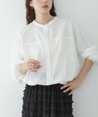 【サニーレーベル/Sonny Label / URBAN RESEARCH】の『WEB限定』フロントタックバンドカラーシャツ 人気、トレンドファッション・服の通販 founy(ファニー) ファッション Fashion レディースファッション Fashion for Women トップス・カットソー Cut & Sew Tops シャツ・ブラウス・オフィスカジュアル Elegant Blouses & Button-Ups 2026年 2026 おすすめ Recommended / Our Picks バランス Balance, Style Balance ワイド Wide, Wide Fit 夏 Summer S/S・春夏 SS, Spring/Summer, Warm Season thumbnail ホワイト|ID: prp329100004915075 ipo3291000000036839323