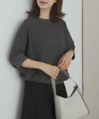 【アーバンリサーチ ドアーズ/URBAN RESEARCH DOORS】のタックフライスワイドTシャツ 人気、トレンドファッション・服の通販 founy(ファニー) ファッション Fashion レディースファッション Fashion for Women トップス・カットソー Cut & Sew Tops シャツ・ブラウス・オフィスカジュアル Elegant Blouses & Button-Ups ロングTシャツ・Tシャツ Longline T-Shirts & Tees ギャザー Gathered, Ruffled ストレート Straight, Straight Cut ワイド Wide, Wide Fit S/S・春夏 SS, Spring/Summer, Warm Season 夏 Summer 2025年 2025 2025春夏・S/S Spring/Summer 2025 SS25 thumbnail CHARCOAL|ID: prp329100004915088 ipo3291000000036839432