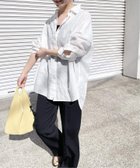 【スピック&スパン/Spick & Span】の《ゆったりサイズ》追加 80リネンカシュクール ビッグシャツ 人気、トレンドファッション・服の通販 founy(ファニー) ファッション Fashion レディースファッション Fashion for Women トップス・カットソー Cut & Sew Tops シャツ・ブラウス・オフィスカジュアル Elegant Blouses & Button-Ups イエロー Yellow インナー Innerwear オレンジ Orange カシュクール Wrap Design ストライプ Stripe, Striped Pattern タンク Tank Top, Sleeveless Top 定番 Standard, Basic Item ビッグ Big, Oversized リネン Linen, Linen Fabric リラックス Relax, Relaxed Fit 再入荷 Restock / Back in Stock おすすめ Recommended / Our Picks エレガント 上品 Elegant thumbnail ホワイト|ID: prp329100004915129 ipo3291000000036839859