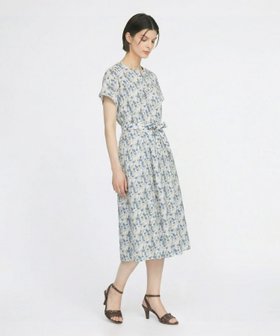 【スキャパ/SCAPA】のLiberty Print ギルドフラワーワンピース 人気、トレンドファッション・服の通販 founy(ファニー) ファッション Fashion レディースファッション Fashion for Women ワンピース Dresses ギャザー Gathered, Ruffled コンシャス Conscious, Bodycon フェミニン Feminine, Girly プリーツ Pleats, Pleated リボン Ribbon, Bow |ID:prp329100004915253