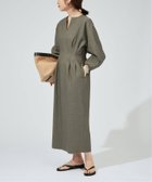 【ヴェルメイユ パー イエナ/VERMEIL par iena】のFLAXASA jewel ox ウエストシェイプワンピース 人気、トレンドファッション・服の通販 founy(ファニー) ファッション Fashion レディースファッション Fashion for Women ワンピース Dresses サンダル Sandals, Summer Shoes スリーブ Sleeve, Long Sleeve / Short Sleeve バランス Balance, Style Balance フォルム Silhouette, Form フラット Flat, Flat Shoes thumbnail カーキ|ID: prp329100004915299 ipo3291000000036841428