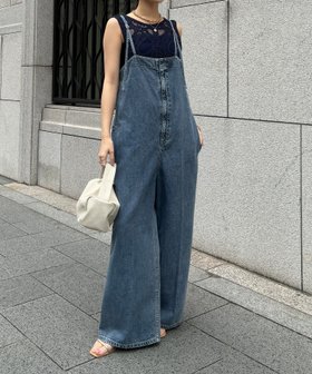 【ドゥドゥ/DouDou】のセンタープレスデニムサロペット 人気、トレンドファッション・服の通販 founy(ファニー) ファッション Fashion レディースファッション Fashion for Women ワンピース Dresses サロペット&オールインワン Dungarees & Jumpsuit Styles インナー Innerwear サロペット Overalls, Salopette スマート Smart, Elegant センター Center, Center Line ロング Long, Long-Length ワイド Wide, Wide Fit S/S・春夏 SS, Spring/Summer, Warm Season 再入荷 Restock / Back in Stock 夏 Summer 2026年 2026 |ID:prp329100004915370