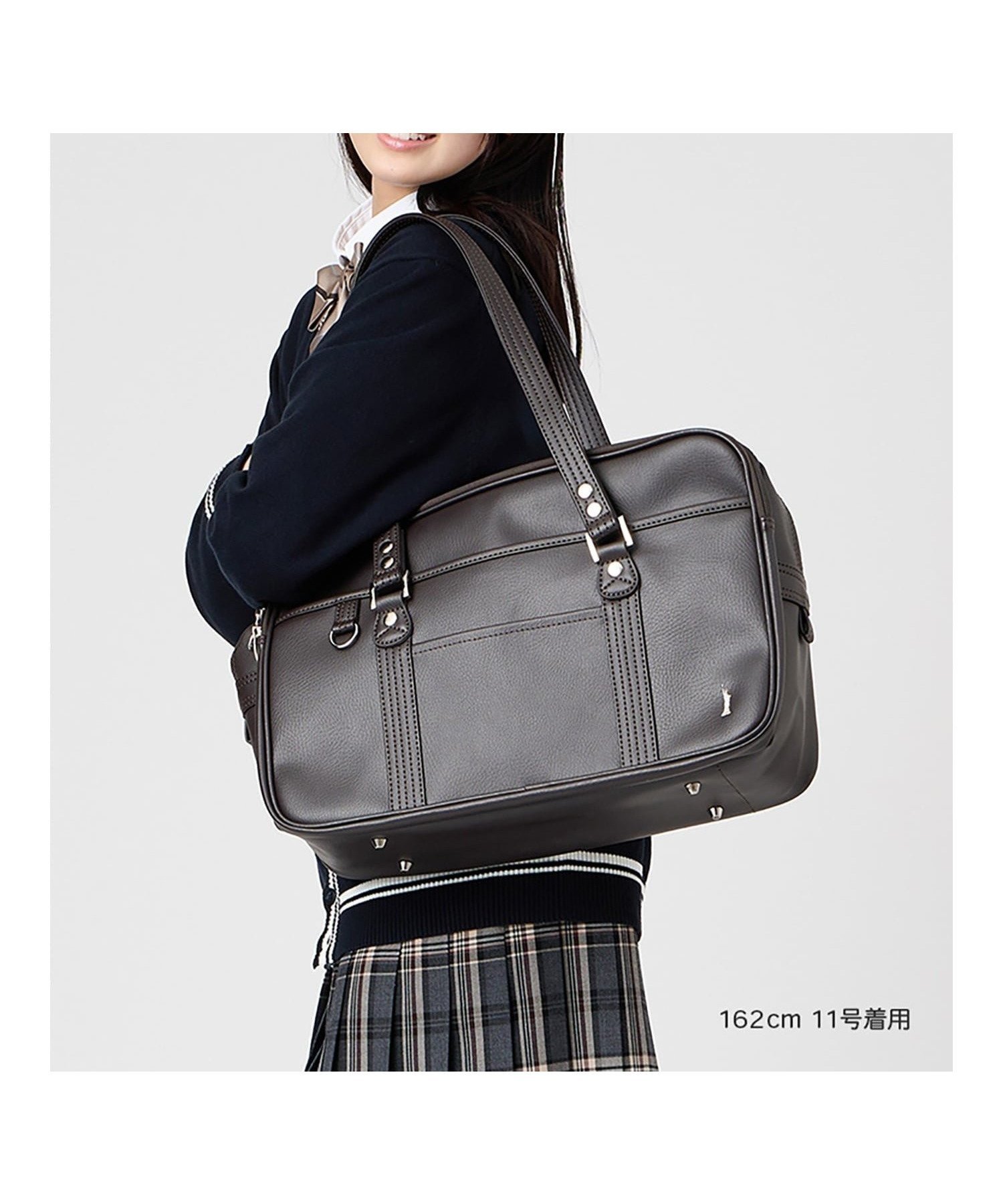 【イーストボーイ/EASTBOY】の合皮 バッグ スクール 中学生 高校生 通学 鞄 スクールバッグ 入学式 インテリア・キッズ・メンズ・レディースファッション・服の通販 founy(ファニー) ファッション Fashion レディースファッション Fashion for Women シルバー Silver, Metallic Silver ダブル Double, Double-Breasted プリント Print, Printed Pattern ポケット Pocket, Pocket Detail メッシュ Mesh, Net Fabric おすすめ Recommended / Our Picks 入学式 Entrance Ceremony チョコレート|ID: prp329100004915417 ipo3291000000036842864