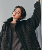 【ニコアンド/niko and】のアソートWARMボアジャケット チャコールレオパ|ID: prp329100004915752 ipo3291000000036846233