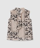 【アナイ/ANAYI】の【セットアップ対応商品】ドットパッチワークプリントボウタイ ブラウス 人気、トレンドファッション・服の通販 founy(ファニー) ファッション Fashion レディースファッション Fashion for Women トップス・カットソー Cut & Sew Tops シャツ・ブラウス・オフィスカジュアル Elegant Blouses & Button-Ups インナー Innerwear カーディガン Cardigan, Knitwear ジャケット Jacket, Outerwear スカーフ Scarf, Neckwear スマート Smart, Elegant セットアップ Set-Up, Coordinated Outfit ドット Polka Dot, Dot Pattern ノースリーブ Sleeveless, No-Sleeve パッチワーク Patchwork, Mixed Fabric フラワー Flower, Floral プリント Print, Printed Pattern プリーツ Pleats, Pleated モノトーン Monotone, Black and White S/S・春夏 SS, Spring/Summer, Warm Season 再入荷 Restock / Back in Stock 夏 Summer エレガント 上品 Elegant thumbnail beige|ID: prp329100004915776 ipo3291000000036846528